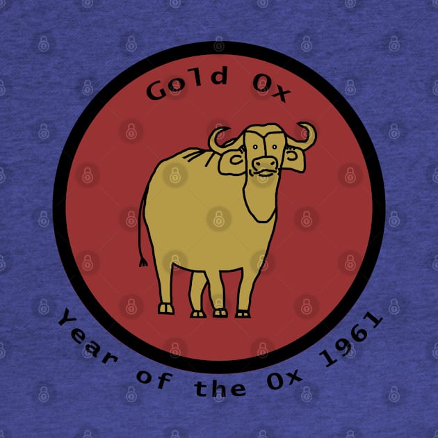 Born 1961 Year of the Gold Ox by ellenhenryart